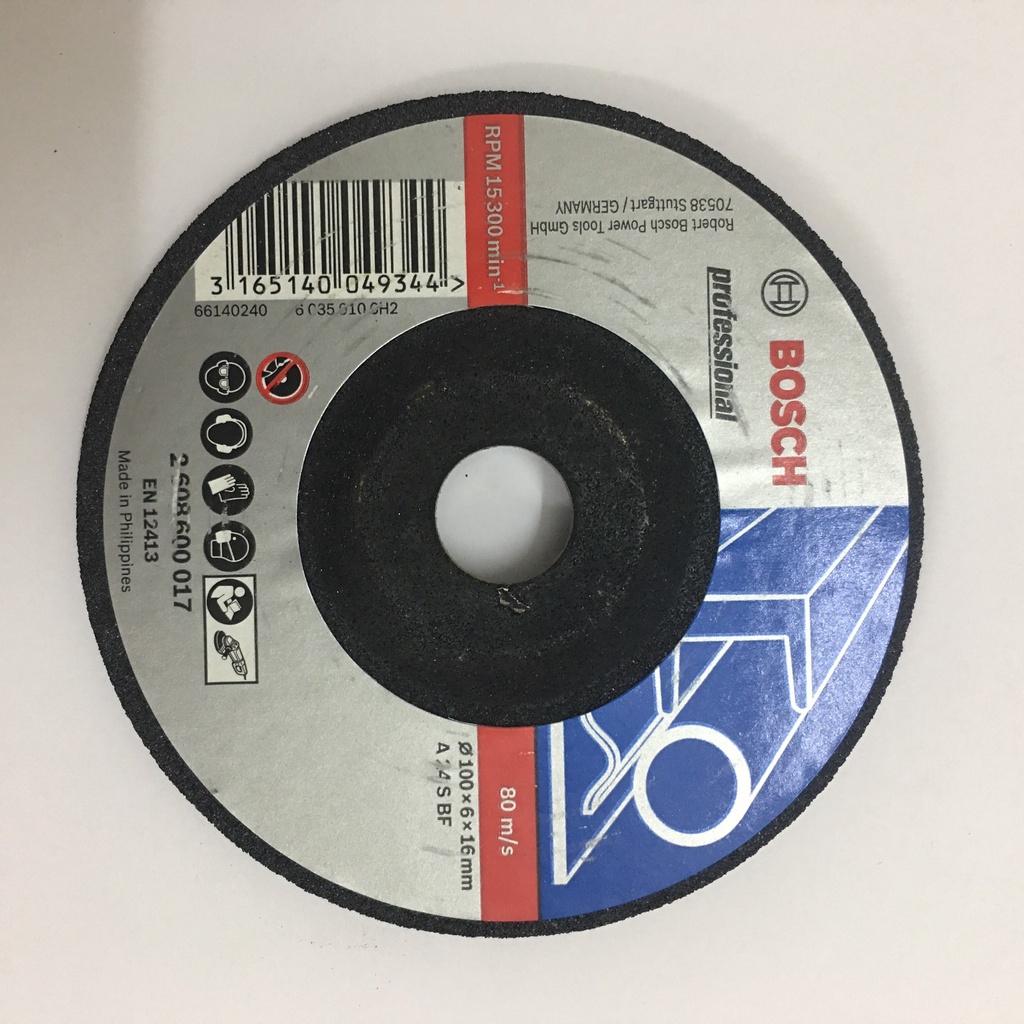 Bộ 5 lưỡi đá mài sắt Bosch 100x6x16mm