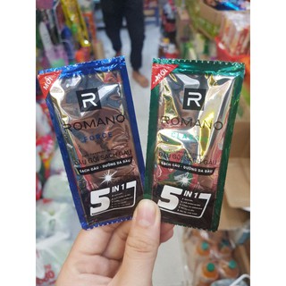 Dầu gội Romano 5 in 1 sạch gàu, dưỡng da đầu gói 5g