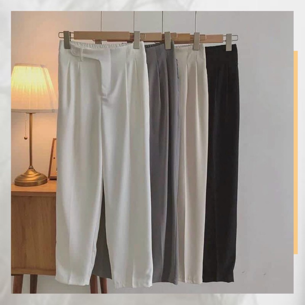 (SIÊU SALE)Quần tây công sở dáng Baggy nữ vải Tuyết mưa cao cấp- Xưởng May ThuVu