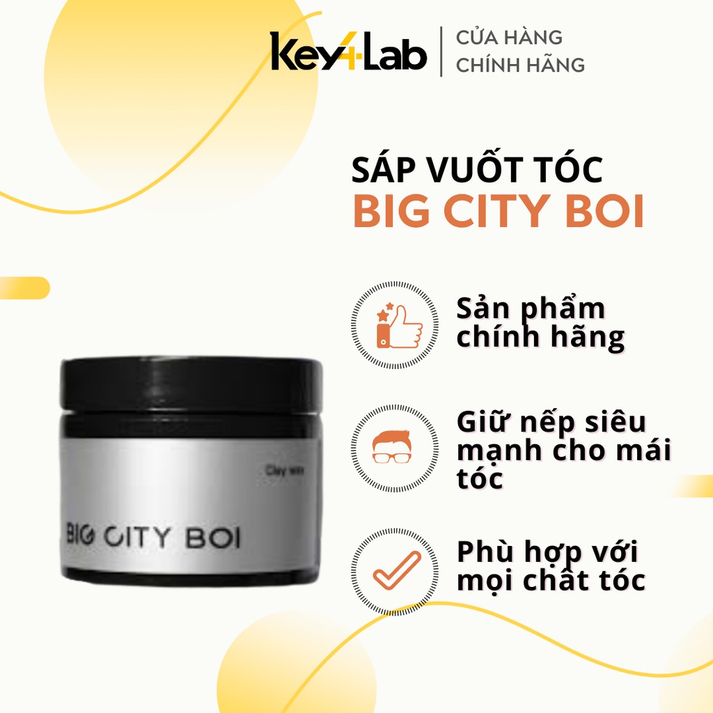 SÁP VUỐT TÓC BIG CITY BOI - CLAY WAX