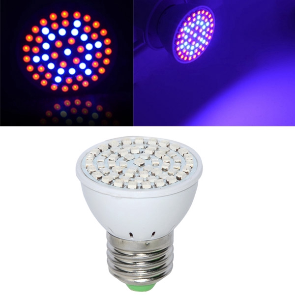 Đèn LED trồng cây quang phổ toàn phần E27 3W 60 bóng màu đỏ/xanh dương