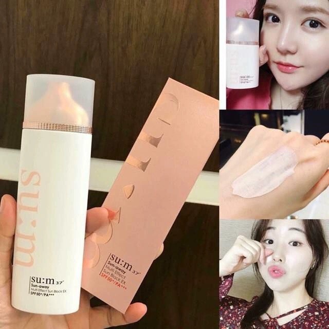 Set kem chống nắng kiêm kem lót Su:m37 Sun Away Multi Effect Sun Block AD Special Set SPF50+ PA+++ 4pcs