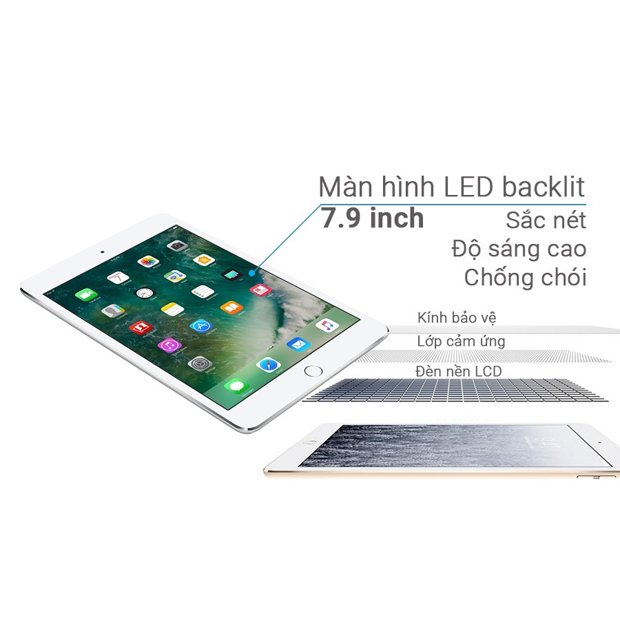 Máy tính bản Apple iPad Mini 4 - Bản (Wifi + 4G) CPU A8 1.5 Ghz RAM 2G. Chính Hãng quốc tế | BigBuy360 - bigbuy360.vn