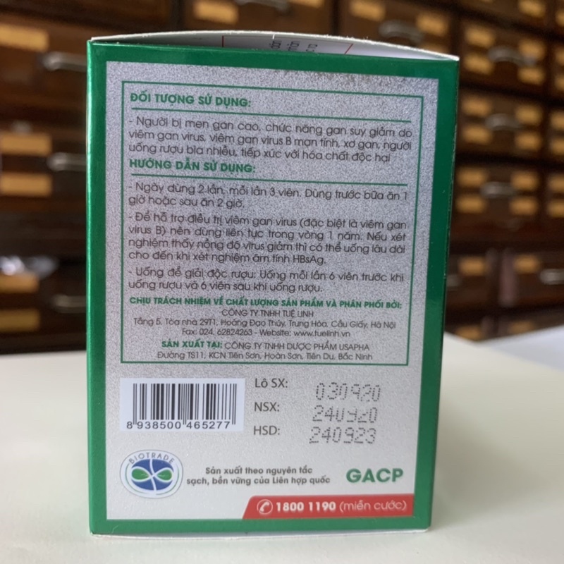 Giải Độc Gan Tuệ Linh - Hộp 60 viên - Bảo vệ & phục hồi gan, giảm men gan, Viêm gan virus, viêm gan B mạn tính