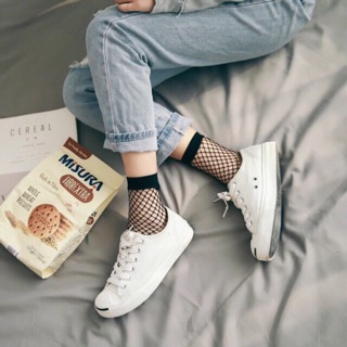 (Sale) Tất lưới ngắn cổ