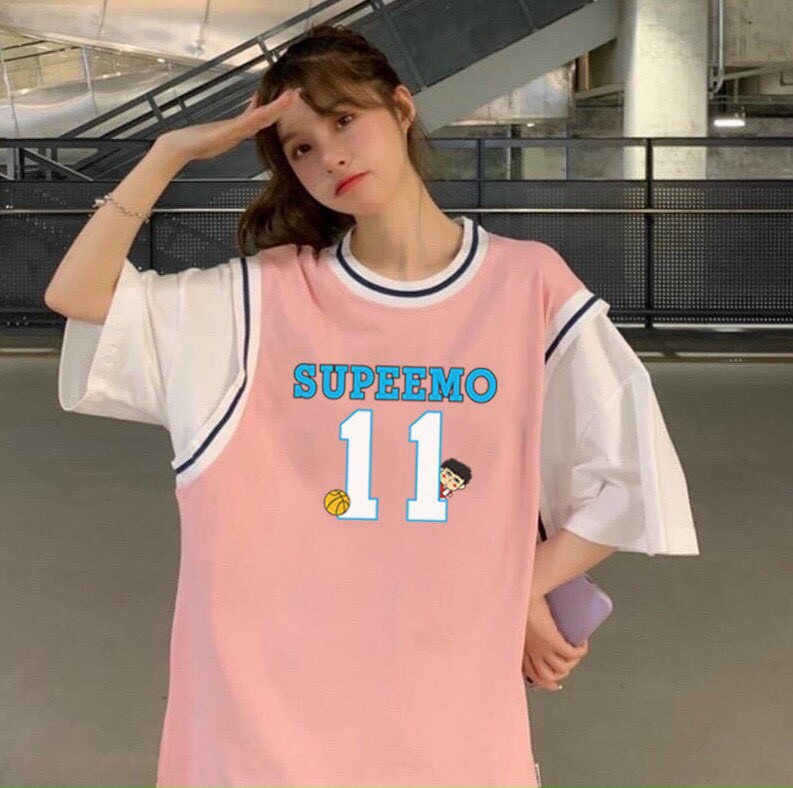 Áo thun tay lỡ Unisex SUPEEMO 11 form rộng Freesize dành cho nam nữ Molly Fashion