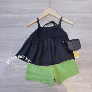 QUẦN SHORT NỈ LƯNG THUN BASIC CHO BÉ GÁI