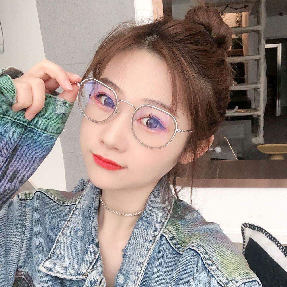 Mắt Kính Gọng Lớn Trong Suốt Phong Cách Vintage Cho Nam