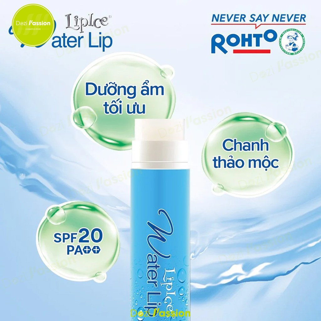 Son Dưỡng Môi Lipice Không Màu Dương Môi Căng Mịn - Lipice Water Lip 4.3g