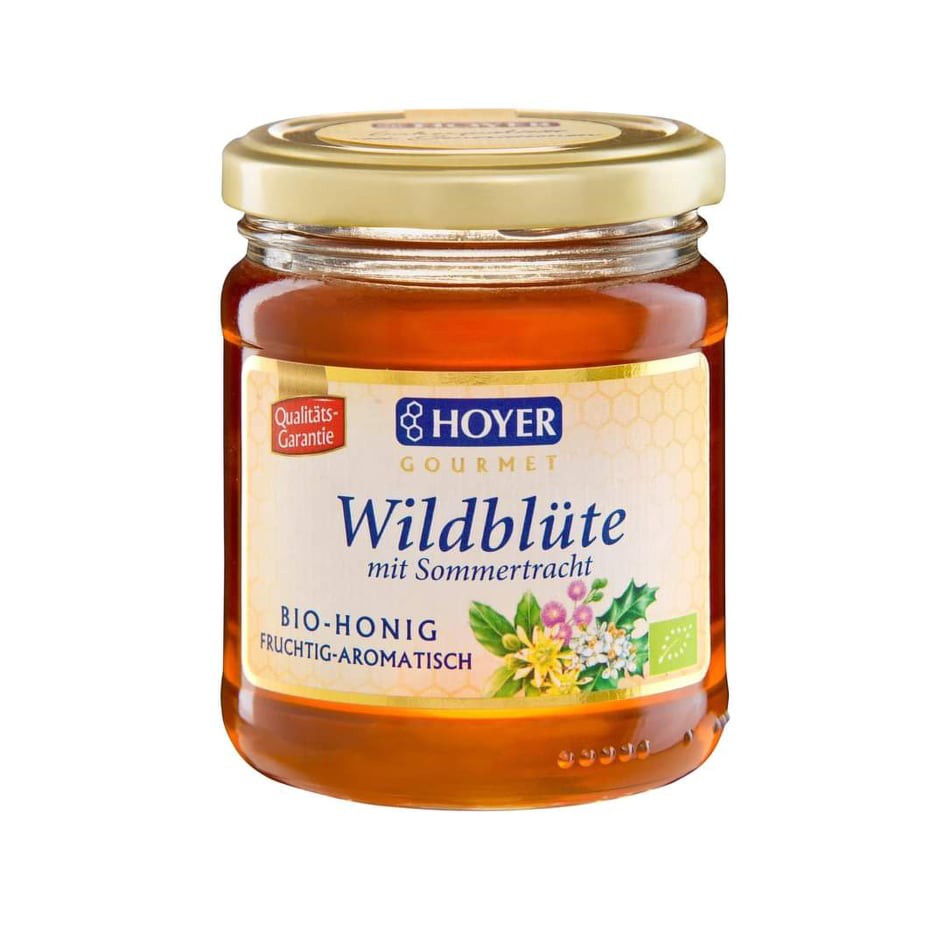 Mật ong hữu cơ từ hoa dại Hoyer 250ml
