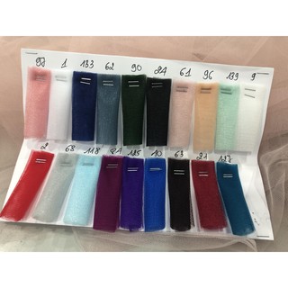 10 mét voan lưới trơn - 2 màu bất kì