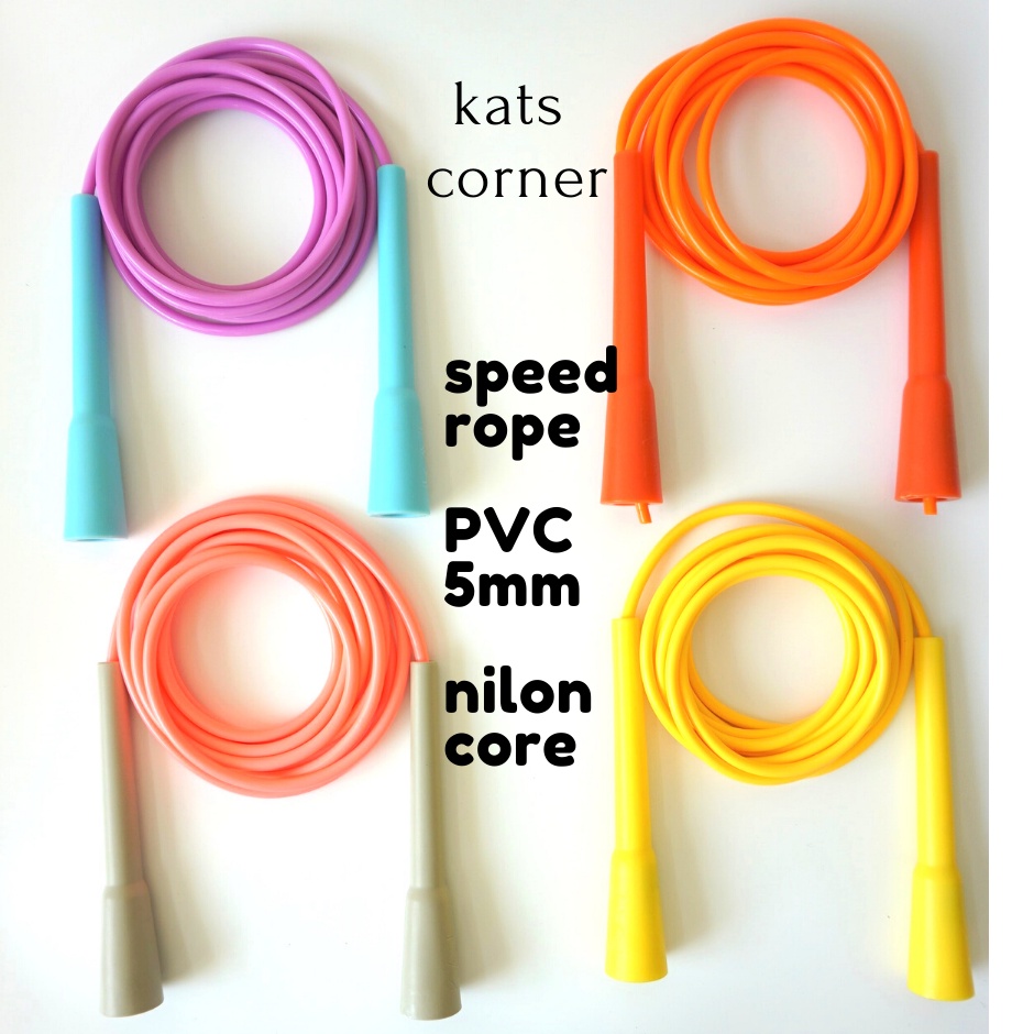 Dây nhựa PVC 5mm, dài 3m, lõi nylon (dây nhảy PVC) / Speed rope - dây lẻ thay thế