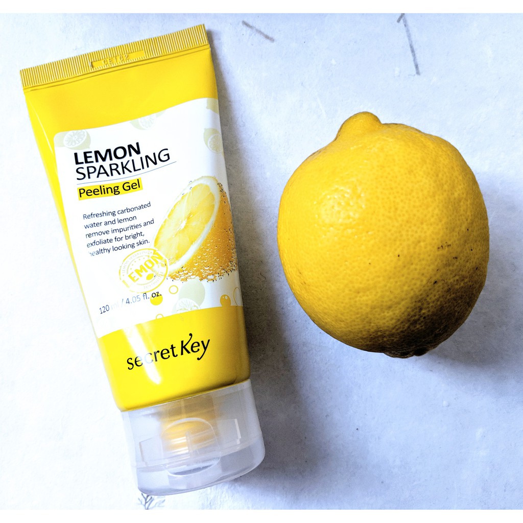 Gel tẩy tế bào chết sáng da Secret Key Lemon Sparkling Peeling Gel 120g _ Scret Key Chính Hãng