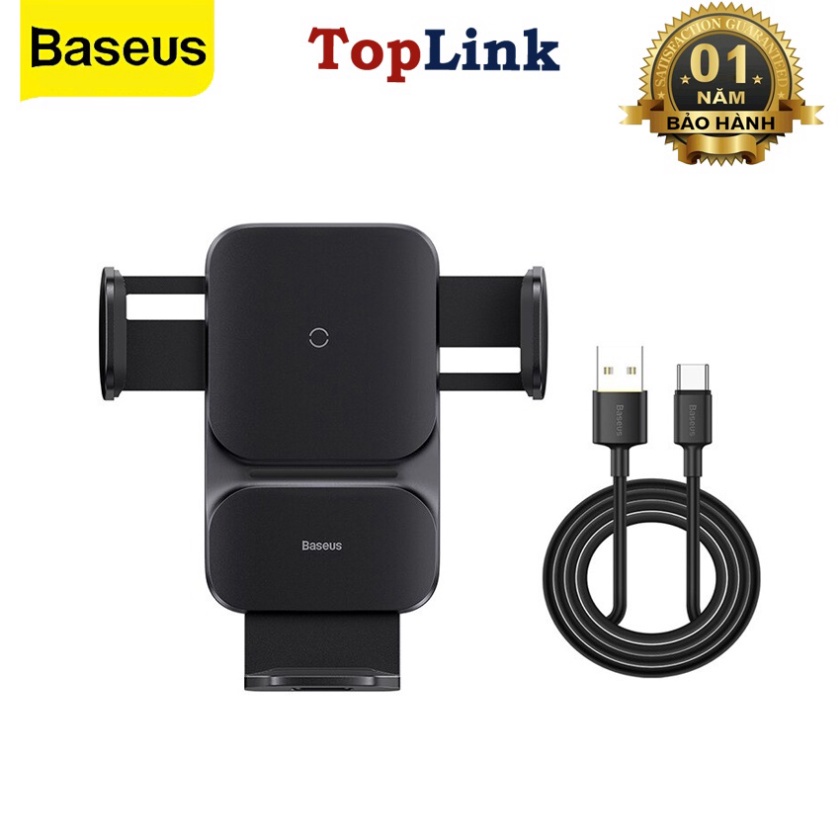 Đế Sạc Nhanh Điện Thoại Không Dây Trên Ô TÔ Baseus Sạc Nhanh QI 15W Tương Thích Iphone SamSung HuaWei XiaoMi