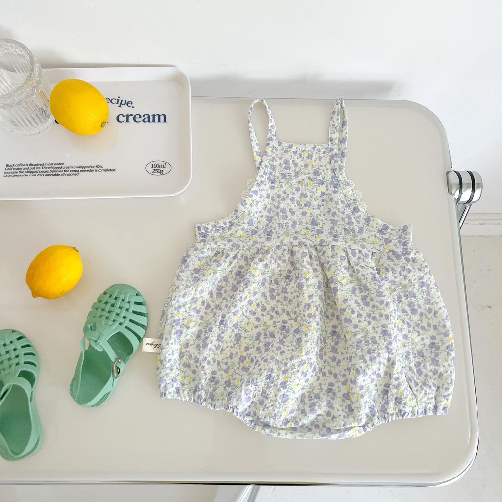 Jumpsuit In Hoa ThờI Trang MùA Hè Cho Bé GáI