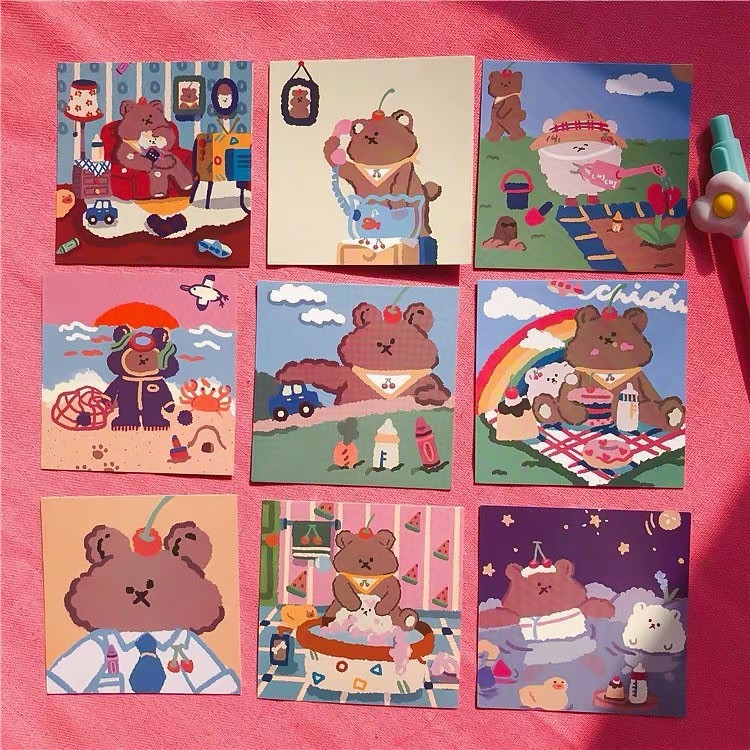 Set 9 Tấm Postcard Dễ Thương