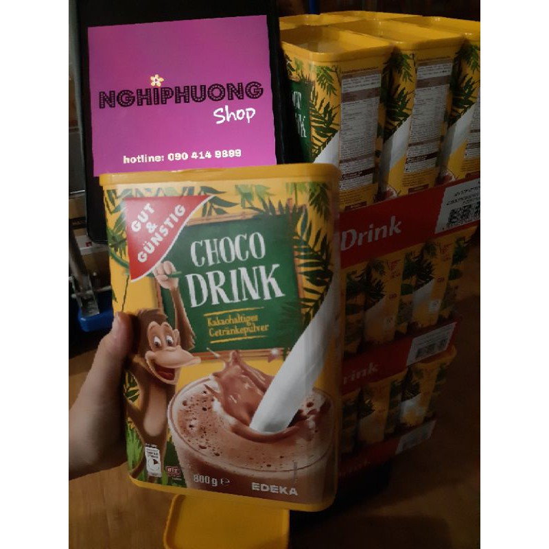 Bột Cacao Choco Drink 800g, Kakao Ja 800g- Hàng Đức