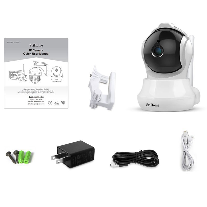 Camera IP Wifi  không dây SriHome SH020 3.6mpx Full HD 1080p  trang bị công nghệ cảm biến hồng ngoại,