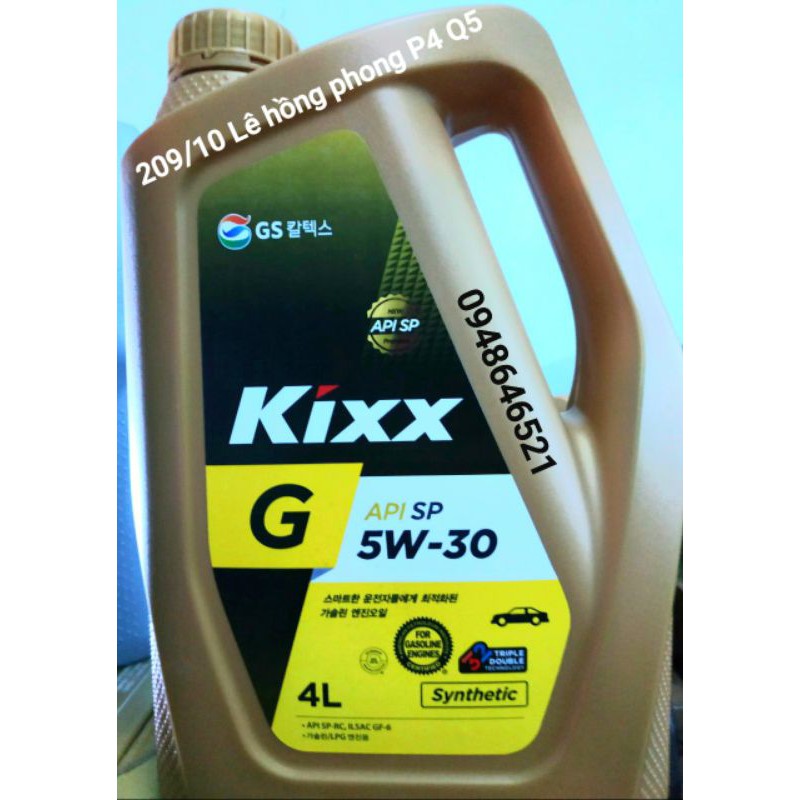 Nhớt Kixx G 5w30  4L made in Korea Chính hãng 101%🇰🇷