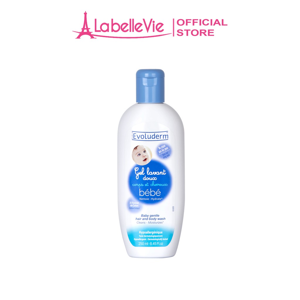 Sữa tắm gội trẻ sơ sinh Bebe Evoluderm 250ml pháp