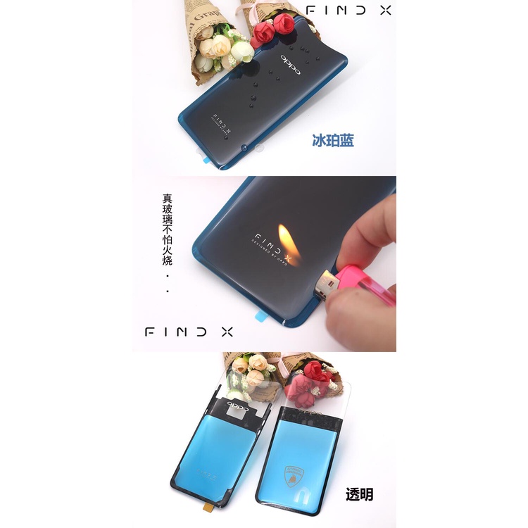 Nắp Lưng Điện Thoại Bằng Kính Thay Thế Chuyên Dụng Cho OPPO Find X Findx 6.42 inch
