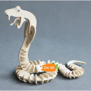 Mô hình lắp ráp gỗ 3D Con Rắn