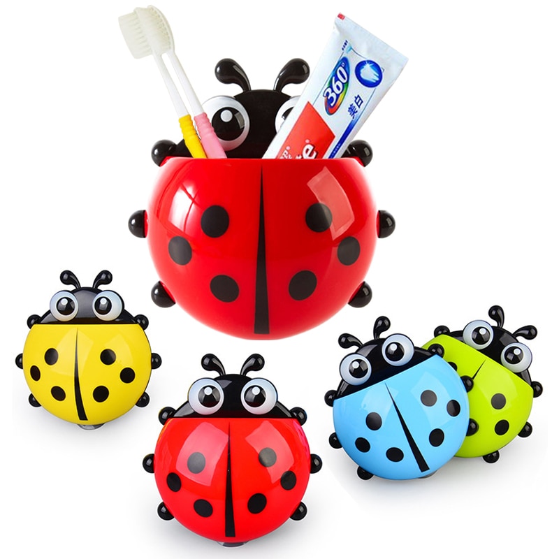 Giá đỡ để bàn chải đánh răng hình bọ rùa đáng yêu