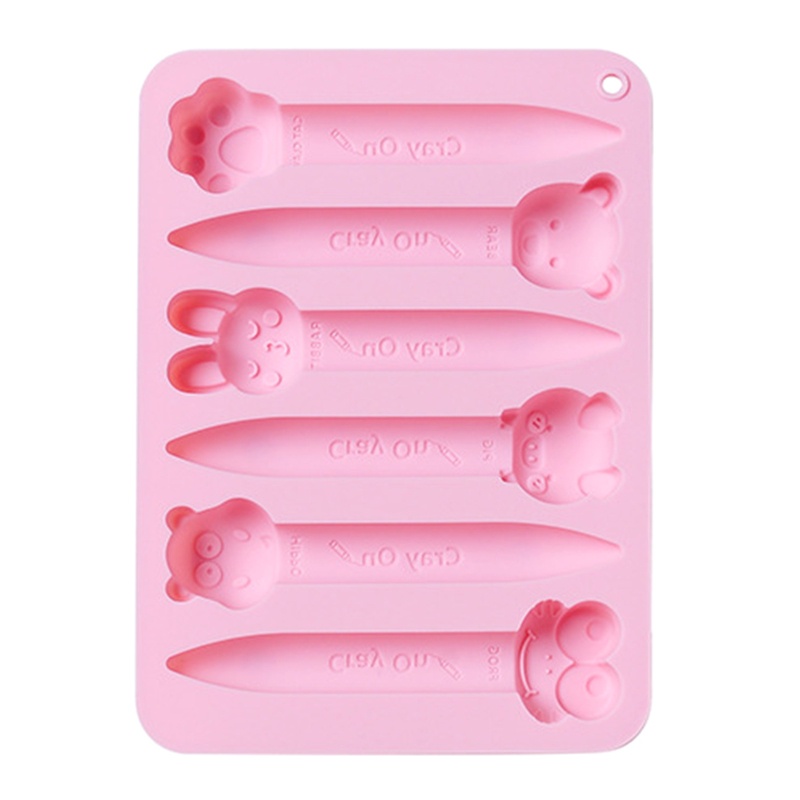 Khuôn Silicon Hình Động Vật Hoạt Hình Đáng Yêu Làm Kẹp Ngón Tay Cho Bé