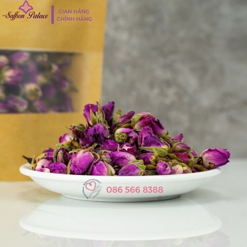 Hoa hồng khô Ba Tư nhập khẩu dòng Damask pha trà, dưỡng nhan, làm bánh, lưu hương cực lâu 100gr- nhập khẩu chính ngạch