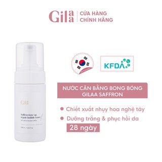 Nước Hoa Hồng Từ Nhụy Hoa Nghệ Tây Gilaa Saffron Tone Up Repair Bubble Toner 100ml