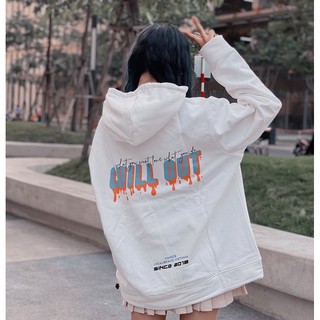 ÁO HODDIE CHILL OUT - TRẮNG - ĐEN - BE | BY TWOCE BRAND