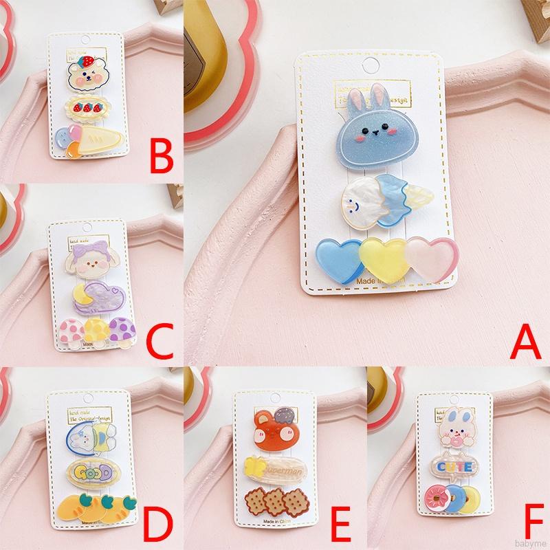 Kẹp tóc thiết kế họa tiết ngọt ngào phong cách Hàn Quốc đáng yêu dành cho bé gái