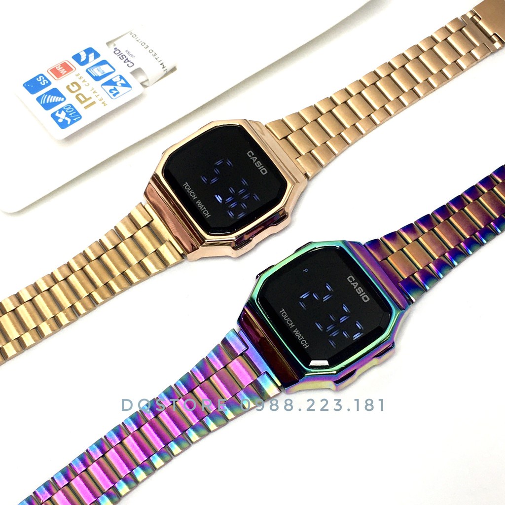 HÀNG CAO CẤP - Đồng Hồ Điện Tử Nam, Nữ Uniex Đồng Hồ Đeo Tay Casio-G Mặt Cảm Ứng Tráng Gương, Đèn Led, Chống Nước -