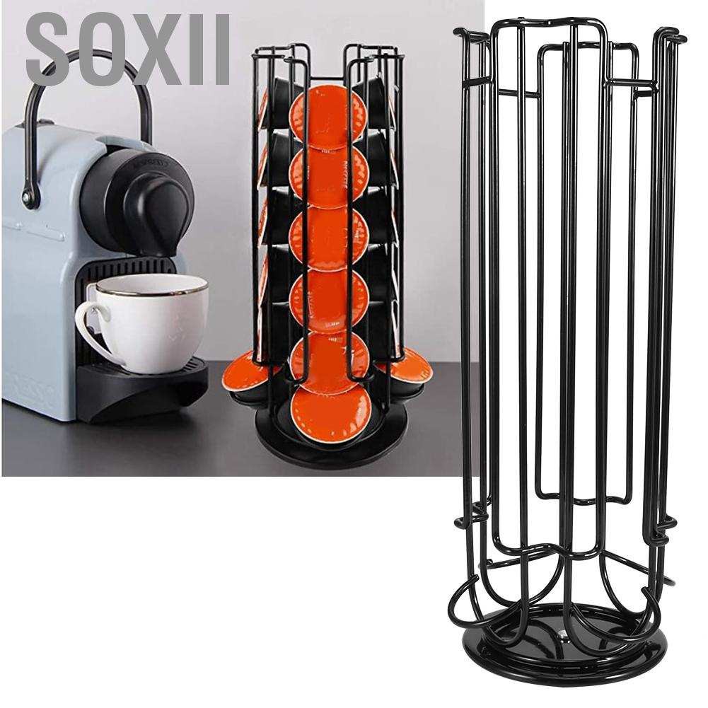 Soxii Rotating Capsule Stand Coffee Pods Storage Shelf Rack Hol