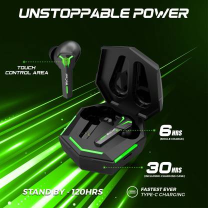 Tai nghe gaming WECOOL bluetooth 5.1 Freesolo X3 không dây với đèn RGB độ trễ thấp 60ms và 30 giờ thời gian phát