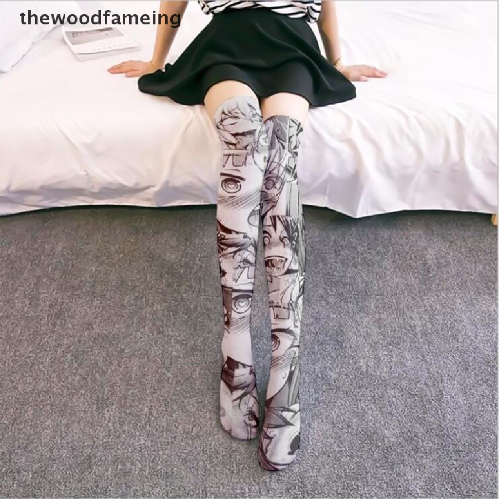 Vớ dài qua gối in hình anime lolita gợi cảm cho nữ