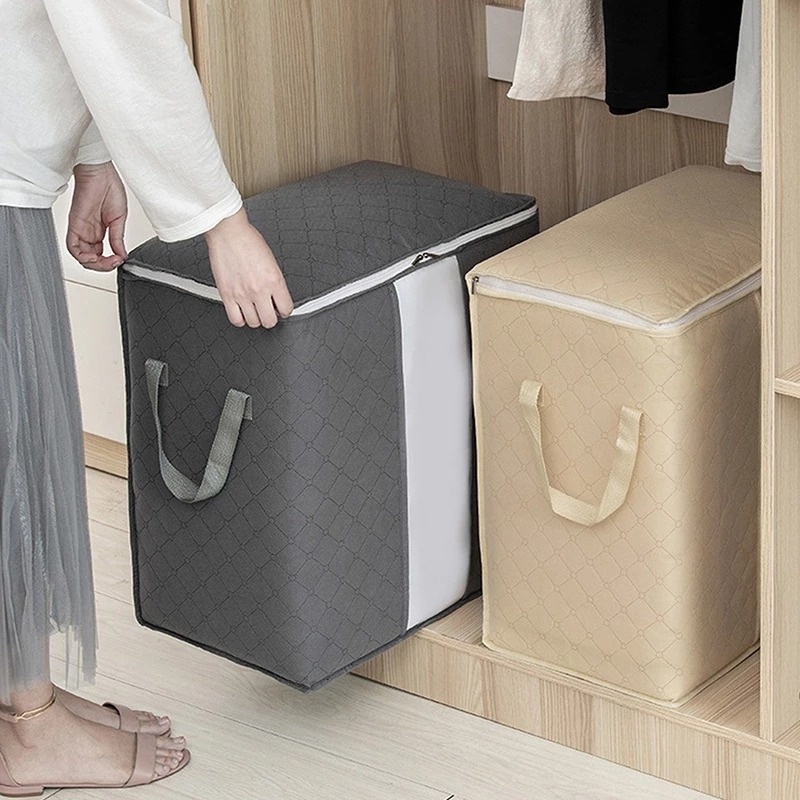 Túi Đựng Chăn Ga Gối Bằng Vải Không Dệt Chống Bụi Tiện Dụng