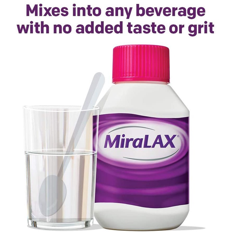 Bột uống hỗ trợ giảm táo bón MiraLax Mỹ