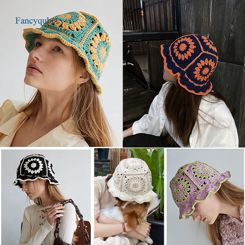 Nón vành đan len handmade thời trang dành cho nữ