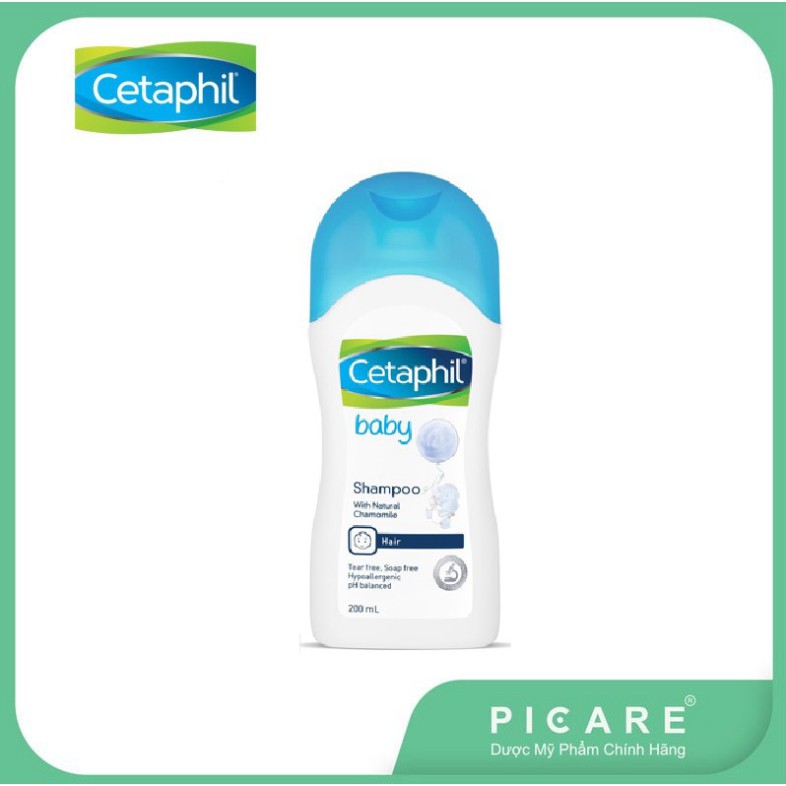 [CHÍNH HÃNG] Dầu gội làm sạch da đầu nhạy cảm Cetaphil Baby Shampoo 200ml Date 04/2023
