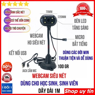 Webcam Cao Kèm Micro - Hỗ trợ Học Online