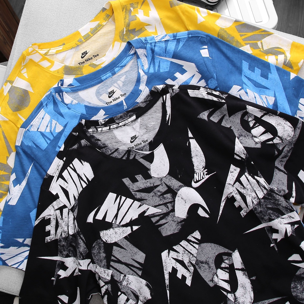 ÁO THUN THỂ THAO NAM SWOOSH PRINTED - ĐEN