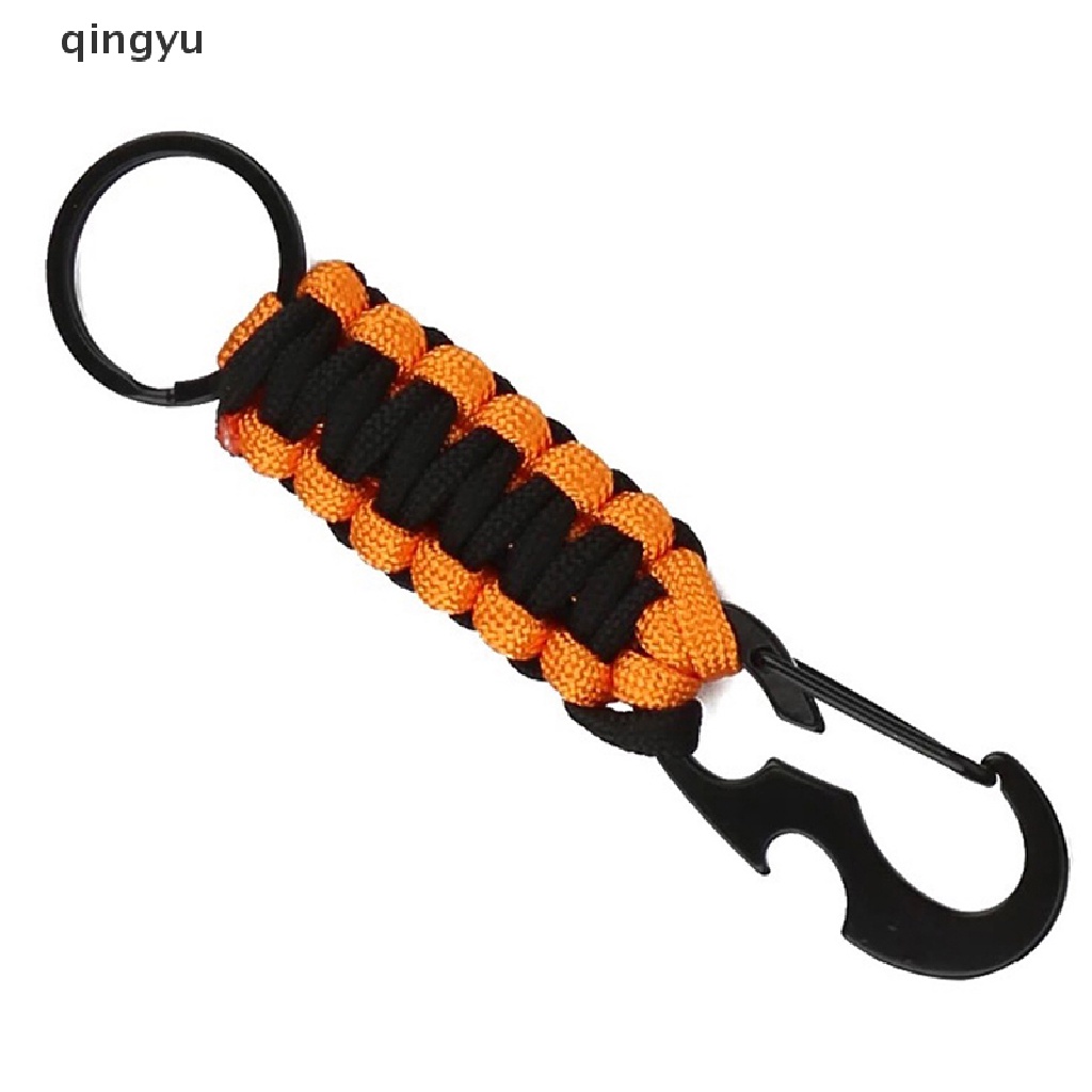 Móc Khóa Carabiner Kiêm Đồ Khui Nắp Chai Họa Tiết Rằn Ri