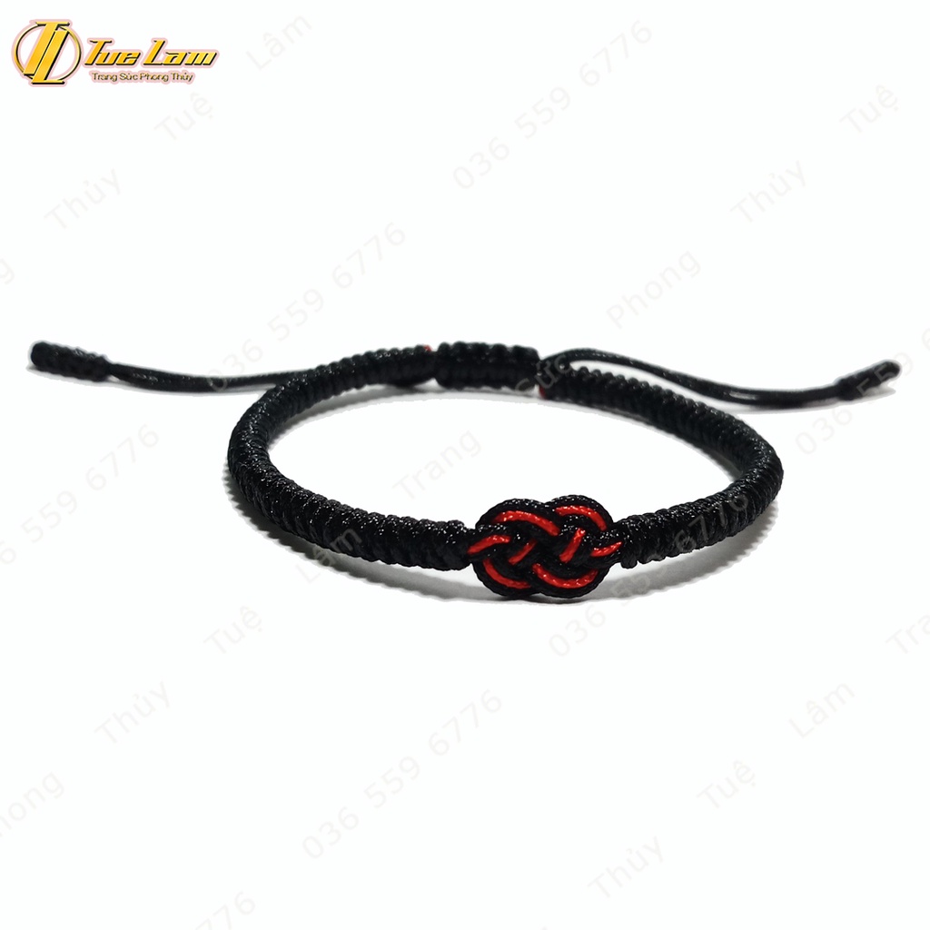 [Handmade] Vòng tay chỉ may mắn bện kiểu tây tạng vô cực tình duyên may mắn - Tuệ Lâm