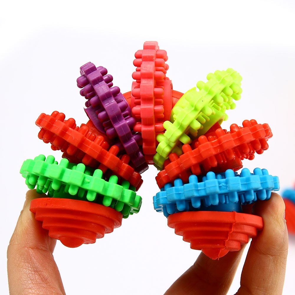 Đồ chơi bóng ngậm bằng cao su dành cho cún cưng tăng sức đề kháng hỗ trợ tương tác chống cắn làm sạch răng đa năng