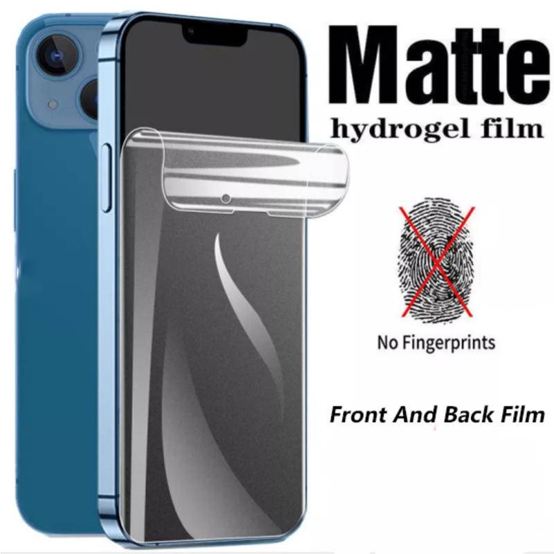 Phim Hydrogel Nhám Dán Bảo Vệ Màn Hình Điện Thoại iPhone 13 12 11 Pro MAX Mini X XS MAX XR SE 2022 2020 6 6s 7 8 Plus Kính