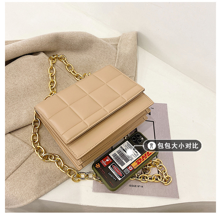 Túi đeo chéo JASMIN NOIR thiết kế sọc caro có tay cầm thời trang cho nữ