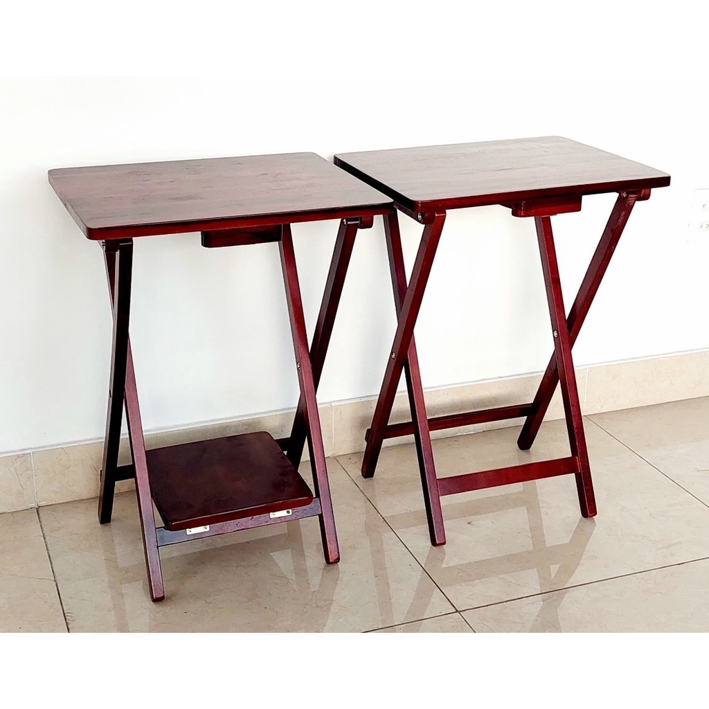 Bàn Xếp Ngoài Trời Bằng Gỗ, Bàn Cafe Ban Công Sân Vườn, Bàn Đa Năng Tiện Dụng - Hàng VN Xuất Khẩu