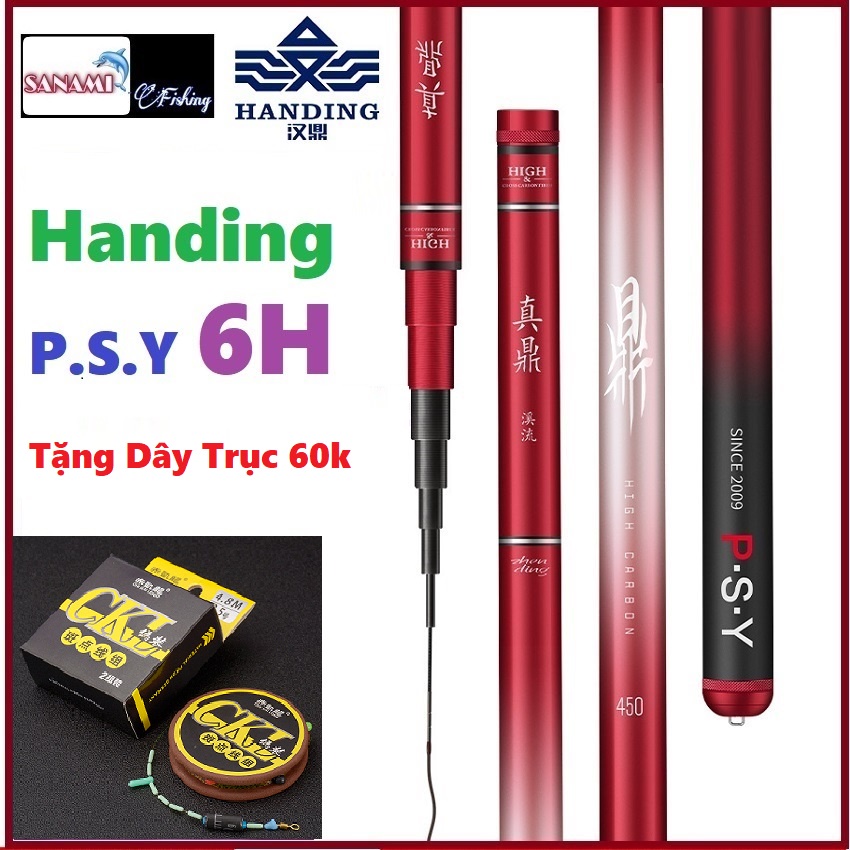 [Tặng Dây Trục Giá 60k, Bảo Hành Các Lóng 12 Tháng ] Cần Câu Tay Handing P.S.Y 6H Siêu Nhẹ,Dẻo Dai,Nhấc Tĩnh 2kg