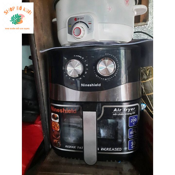 NỒI CHIÊN KHÔNG DẦU NINESHIELD 10.5 LÍT KB-8002M